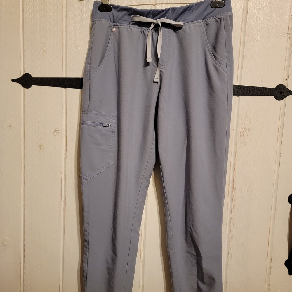 Figs Womens Pants Gray Scrub Nurse Jogfers Size M/T